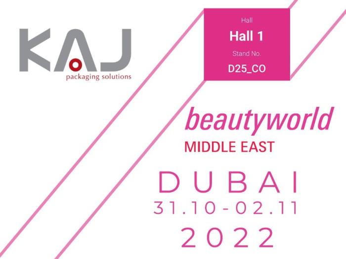Find KAJ Packaging Solutions at Beautyworld Middle East Dubai